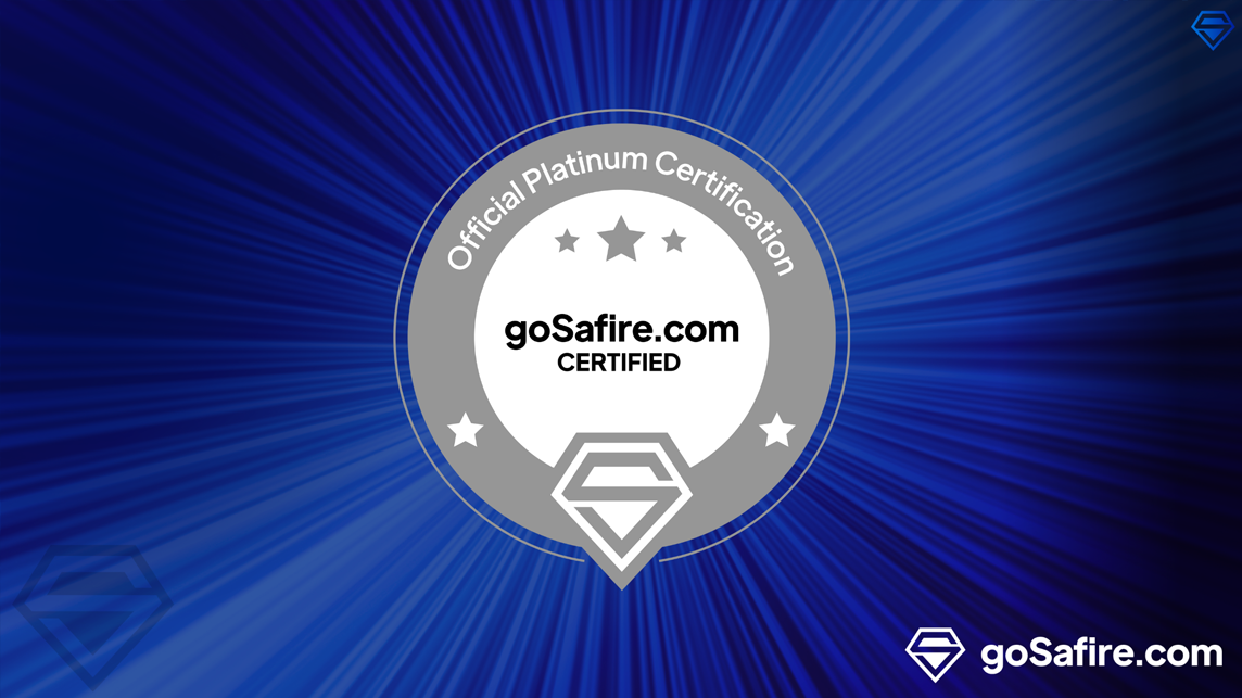 Claim Your goSafire Platinum Badge For More Credibility In The Market