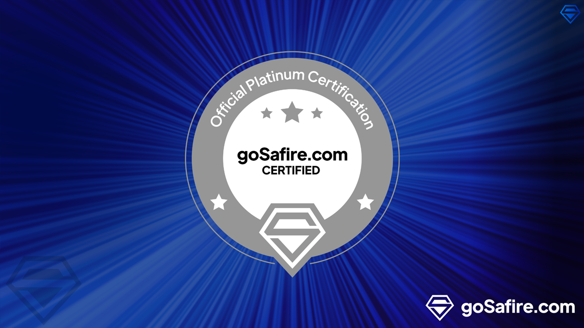 Claim Your goSafire Platinum Badge for Credibility